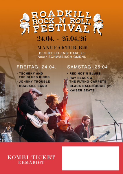 U 21 Kombikarte Freitag 24.04.2026 und Samstag 25.04.2026